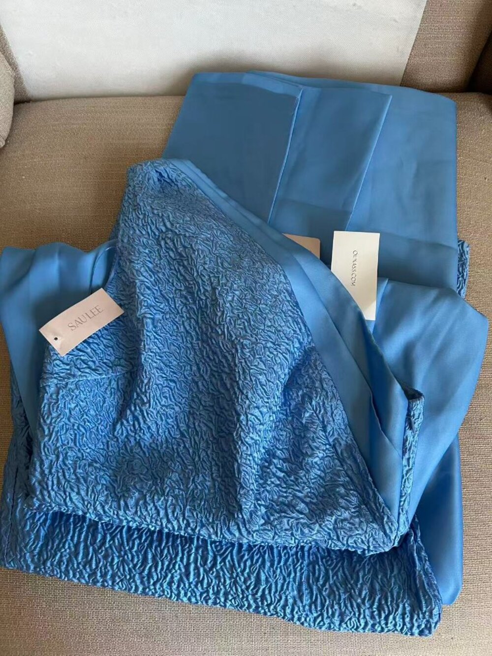 NWT Sau Lee Joslin Maxi Dress Gown US8 Azure Blue Classic Party Wedding - Picture 4 of 7